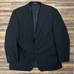 GEORGE Men’s Single Breasted 2 Button Blazer Black Sz 46R